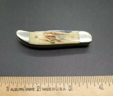 CASE US XX THV62165SS POCKET KNIFE - BONE HANDLE - TWO BLADE - TINY HUNTER -2002 picture