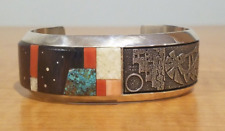 Richard Tsosie Navajo. Museum Quality, New/Vintage Sterling/Multi-stone Bracelet picture