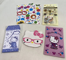 LOT 5 Hello Kitty/Chococat Items all New Sack-O-Stickers/Book Notes-VtG Sanrio picture