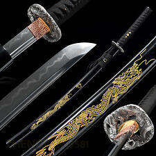 40''Dragon Katana Clay tempered T10 Steel Japanese Samurai Sword sharp Full Tang picture