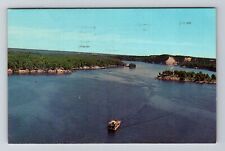 Huron National Forest MI-Michigan, Au Sable, High Banks, Vintage Postcard picture