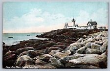Postcard Cape Ann MA Eastern Point Light House picture