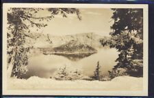 VTG Postcard DOPS 1925-42 Real Photo, Wizard Island Crater Lake Nat Park OR RPPC picture