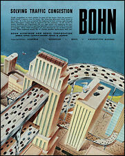 1946 Traffic Future City Skyscraper Streets Bohn Corp. retro art print ad XL12 picture