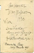 Grete Wiesenthal Arnold Zweig Emil Jannings Ballet Dance Opera Signed Autograph picture