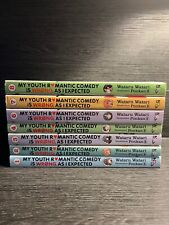 My Youth Romantic Comedy is Wrong as I Expected Light Novel Volumes 1-4 & 6-8 picture
