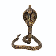 Vintage Brass Cobra Snake Figurine (Missing Top Piece, As Is) picture