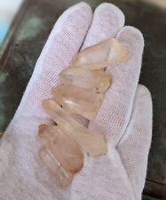 Lot of 6 Lemurian Strawberry Quartz Small Natural Points 32g Total 23 to 45mm picture
