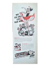 Vintage 1945 barbasol print ad.  original item. World War 2 US0 Girls picture