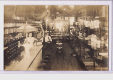 Real Photo Postcard RPPC - People at Soda Fountain & Candy Counter- Occupational picture