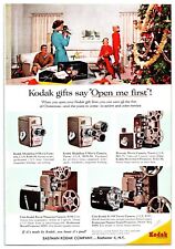 Original 1940s Kodak Movie Cameras - Christmas Print Advertisement (7in X 10in) picture