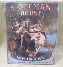 Vintage Hoffman House Whiskey Chicago Metal Sign -Advertising -SEE PICS picture