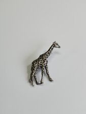 Giraffe Lapel Pin Silver Color Metal Nice Details  picture