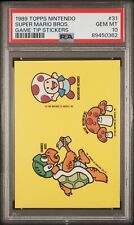 SUPER MARIO BROS. PSA 10 #31 1989 Topps Nintendo Game Tip Stickers GEM MINT picture