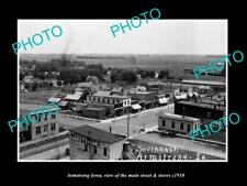OLD LARGE HISTORIC PHOTO OF ARMSTRONG IOWA THE MAIN STREET & STORES c1910 picture