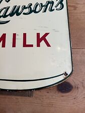 Vintage Porcelain Milk Sign 25 X 14.5 Wide  picture