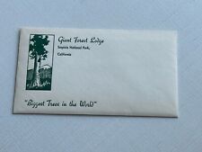 Giant Forest Lodge SEQUOIA NATIONAL PARK • CALIFORNIA Envelope Vintage  picture