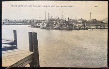 Vintage Postcard 1953 Fishing Boats, Falmouth Heights, Cape Cod, Massachusetts picture