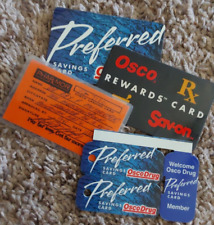 4 VINTAGE OSCO DRUG & PHARMOR PHARMACY REWARDS CARDS  EXPIRED / VOID / NO VALUE picture