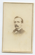 Antique CDV Circa 1860s Man's Portrait by Julius Brill 202 Chatham Sq. New York picture