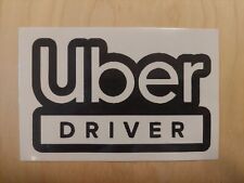 Uber Driver Sticker Laminated Self-adhesive Rectangular Windshield Bumper 4