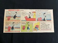 #11b  BONER'S ARK by Mort Walker Lot of 5 Sunday Third Page Comic Strips 1971 picture
