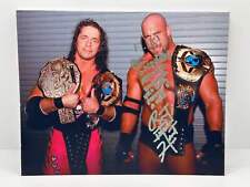 Bret Hart WCW Epic Inscription Goldberg Signed Autographed Photo Authentic 8X10 picture