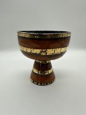 Vintage Italian MCM Footed Chalice Style Planter Bitossi Seta Inspired Pottery picture