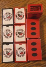 Vintage Acme Brick Co. Centennial 1891-1991 Playing Cards ~ Sealed 6 decks. picture