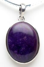 SUGILITE CABOCHON STERLING SILVER PENDANT Mineral Lapidary Jewelry Gemstone picture
