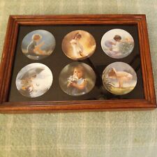 Framed Donald Zolan Miniature Plates (6) Pemberton & Oakes l980s Collectible picture