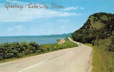 BANNER POSTCARDS         Road Scene Along The Mississippi The High Bluffs picture