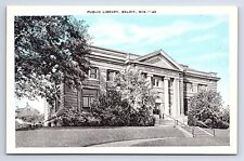 Postcard Public Library Beloit Wisconsin WI picture