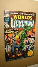 WORLDS UNKNOWN 2 *SOLID GLOSSY* BRONZE AGE HORROR 1973 VAL MAYERIK ART picture