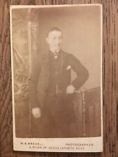 CDV Original Victorian Photo: Lambeth Suave Looking Gentleman W B Brock picture