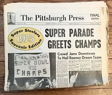 1975 Pittsburgh Steelers NFL Pittsburgh Press Super Bowl IX Souvenir Edition picture