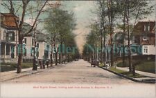 Bayonne NJ - WEST 8th STREET FROM AVENUE A - Postcard picture