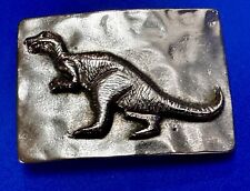 Dinosaur Tyrannosaurus Rex Silver Color Belt Buckle - Ges Gesch W - West German? picture