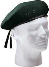 ROTHCO Classic Military WOOL Beret Eyelets Army Uniform RIFLE GREEN SIZE 7.25 picture