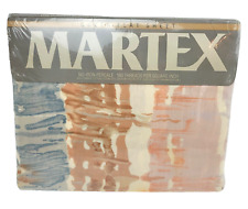 Vtg 1980s Martex Queen Flat Sheet Windrifts Mary McFadden Abstract Watercolor picture