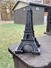 Vintage Melannco Eiffel Tower Bookends Pewter Colored 10” picture