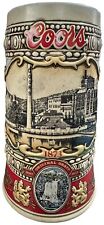COORS Vintage 1988 Adolph Coors Collectors Edition Beer Stein -Brewery Site 1873 picture