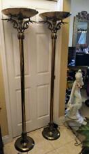 Old Vintage Pair of Two 2 Rembrandt MCM Floor Lamps Torchiere Modernism Set Lamp picture