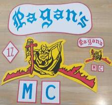 Pagans mc 35cm iron on embroidered set picture