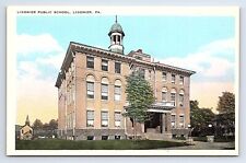 Postcard Ligonier Public School in Ligonier, Pennsylvania PA picture