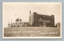 Fayette City Park Swimming Pool Missouri RPPC Postcard picture