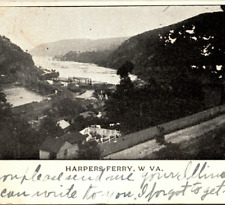 1905 Harpers Ferry W Va Aerial View White Border Undivided Back Postcard picture