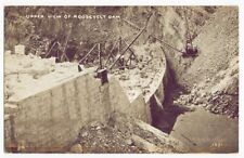 1913 B/W Postcard Upper View of Roosevelt Dam Northeast of Phoenix Arizona picture