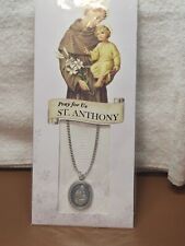 Franciscan Friars of the Atonement New St. Anthony Silvertone Necklace 🕍 picture
