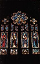 Mason City Iowa~4 Apostles Figures on Stained Glass Window~Holy Family Catholic picture